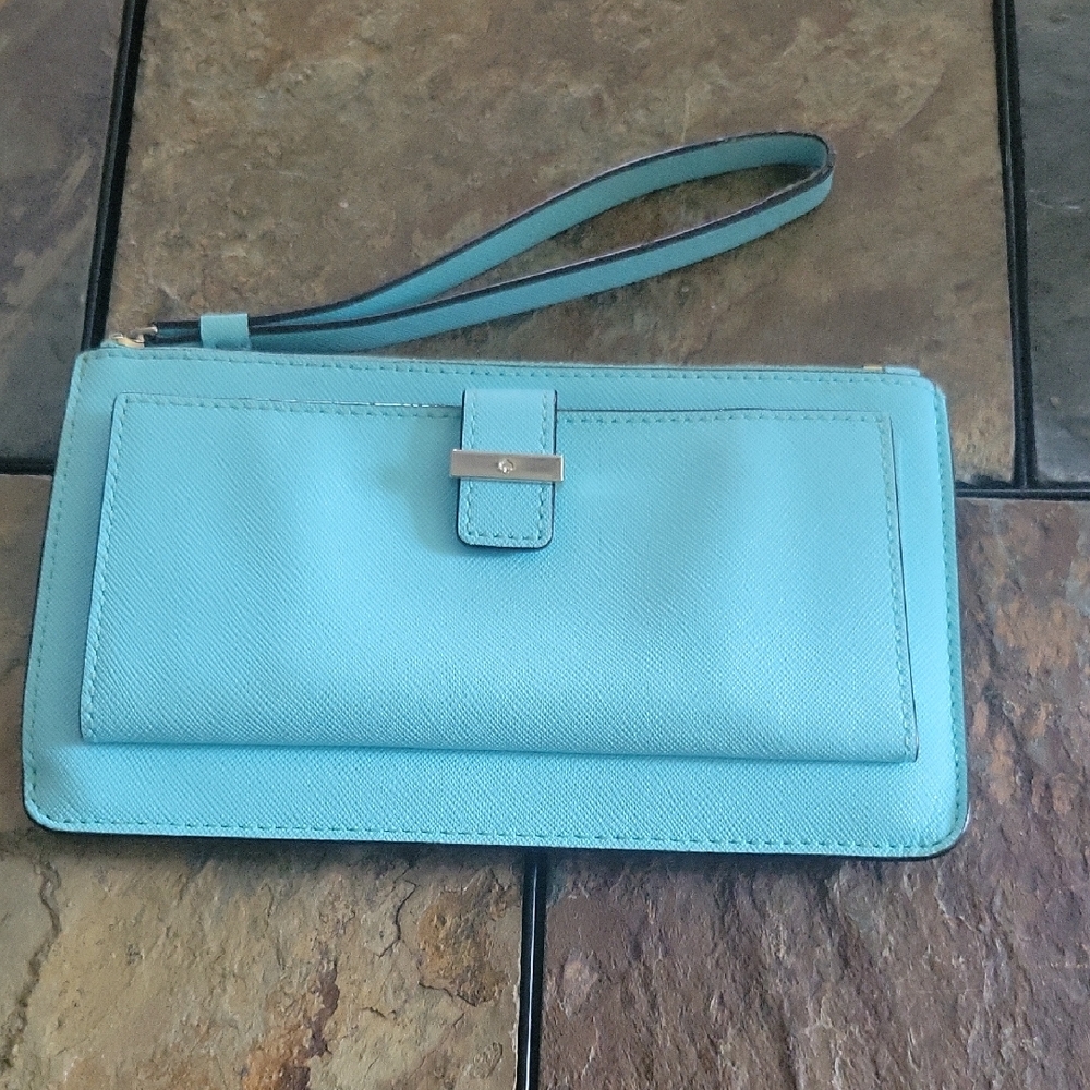 Kate Spade Leather Wristlet Blue
